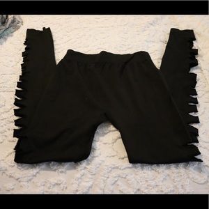 Just One Brand Slits Down the Legs Tights